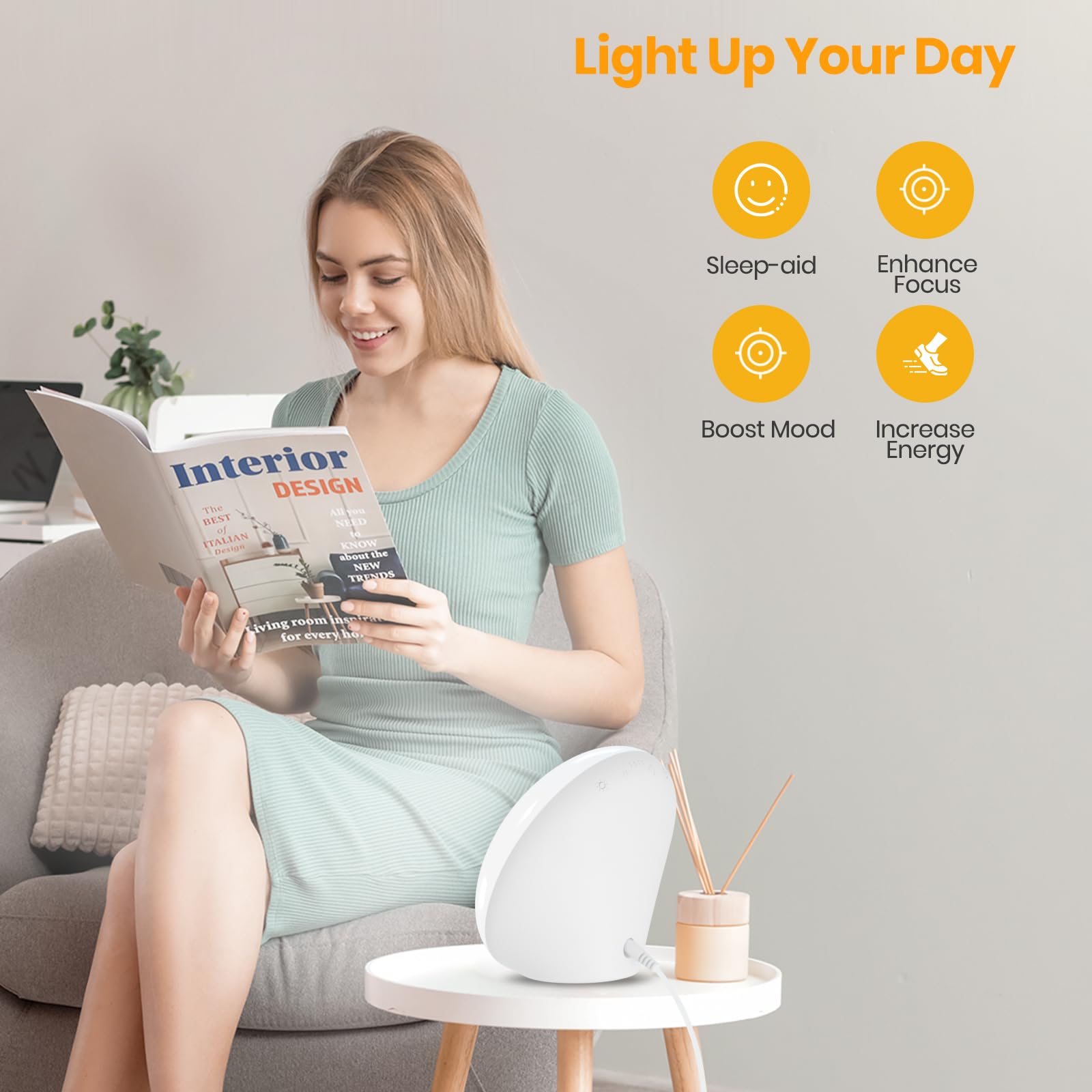 LASTAR Sun Lamp 60 evenly distributed LEDs for glare-free light