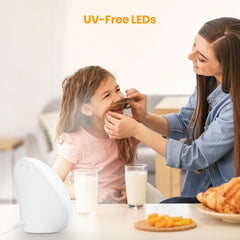 LASTAR Sun Lamp display of four color temperatures for versatile lighting moods