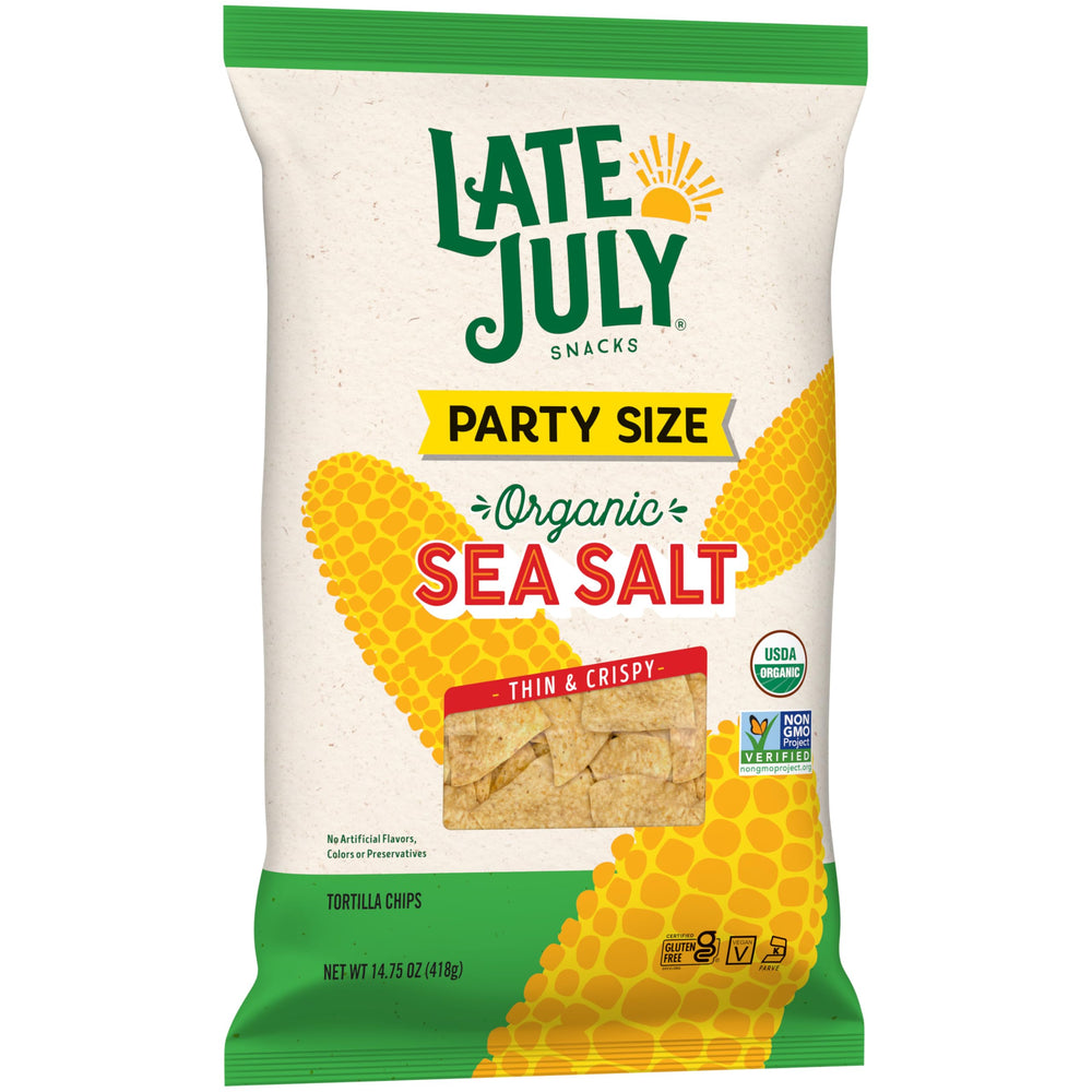 Late July certifications label signals organic and non GMO quality.