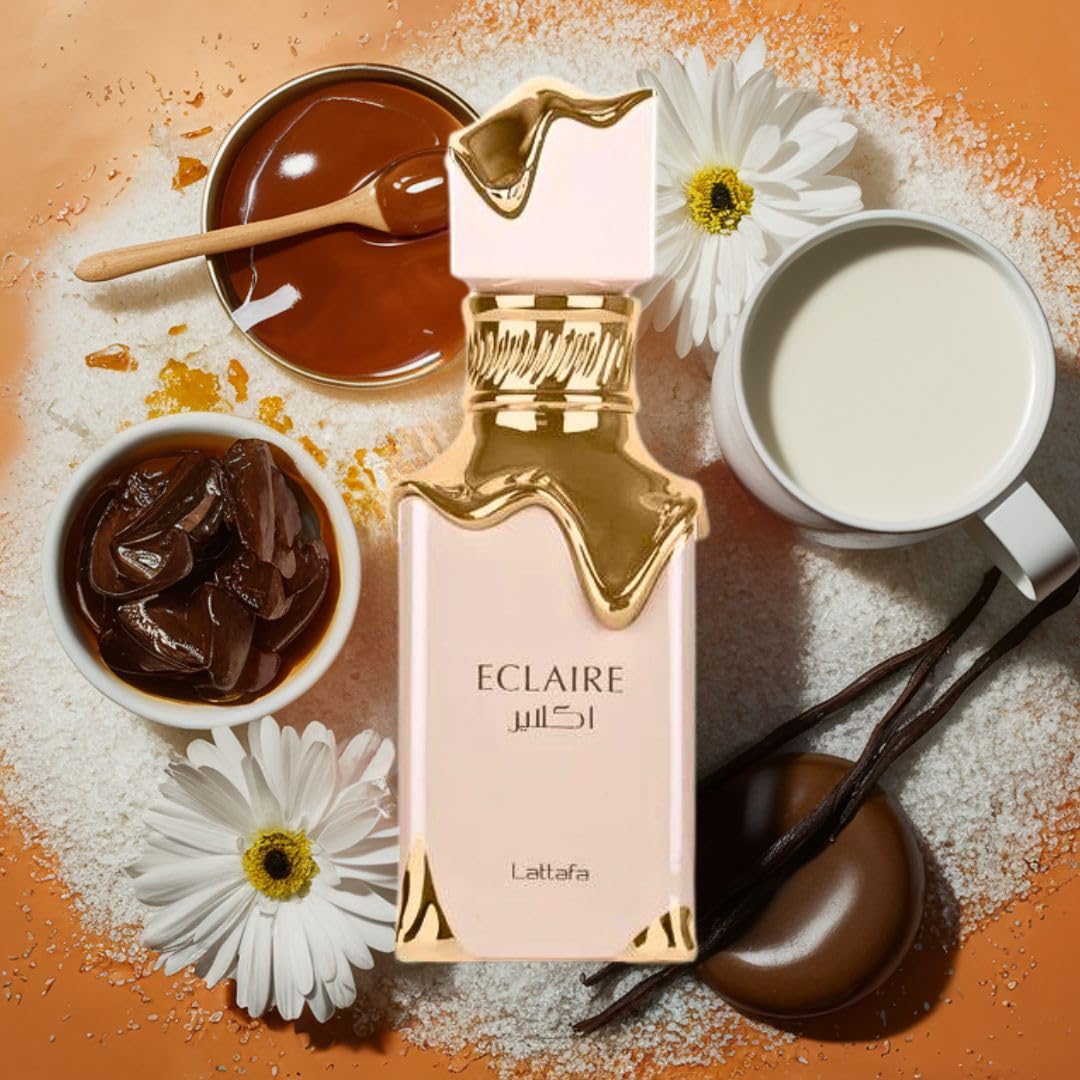 Lattafa Eclaire box packaging, ready for gifting and display.