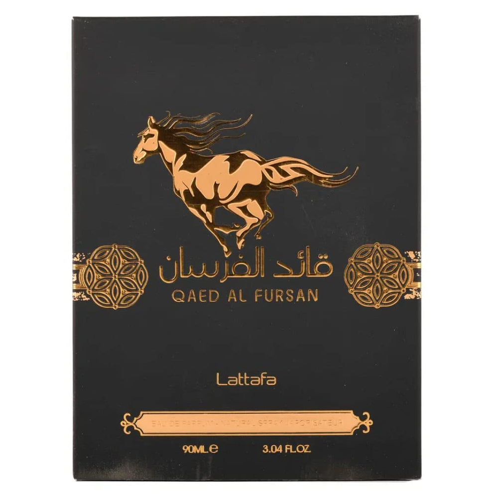 Lattafa Qaed Al Fursan amber glow conveys lasting warmth