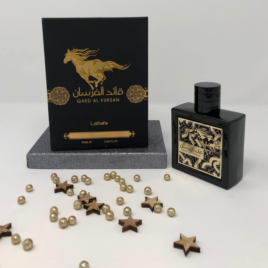 Lattafa Qaed Al Fursan lifestyle image emphasizing unisex appeal