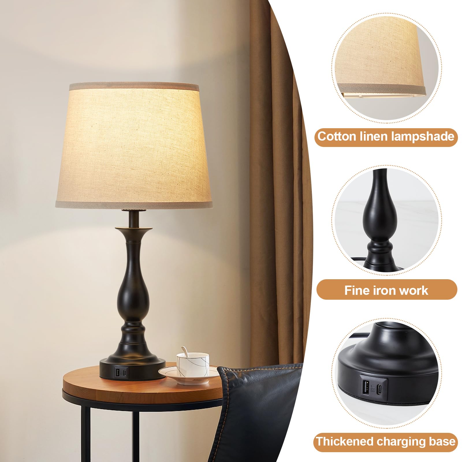 Lauag lamp suitable for bedroom, dorm, or home office.