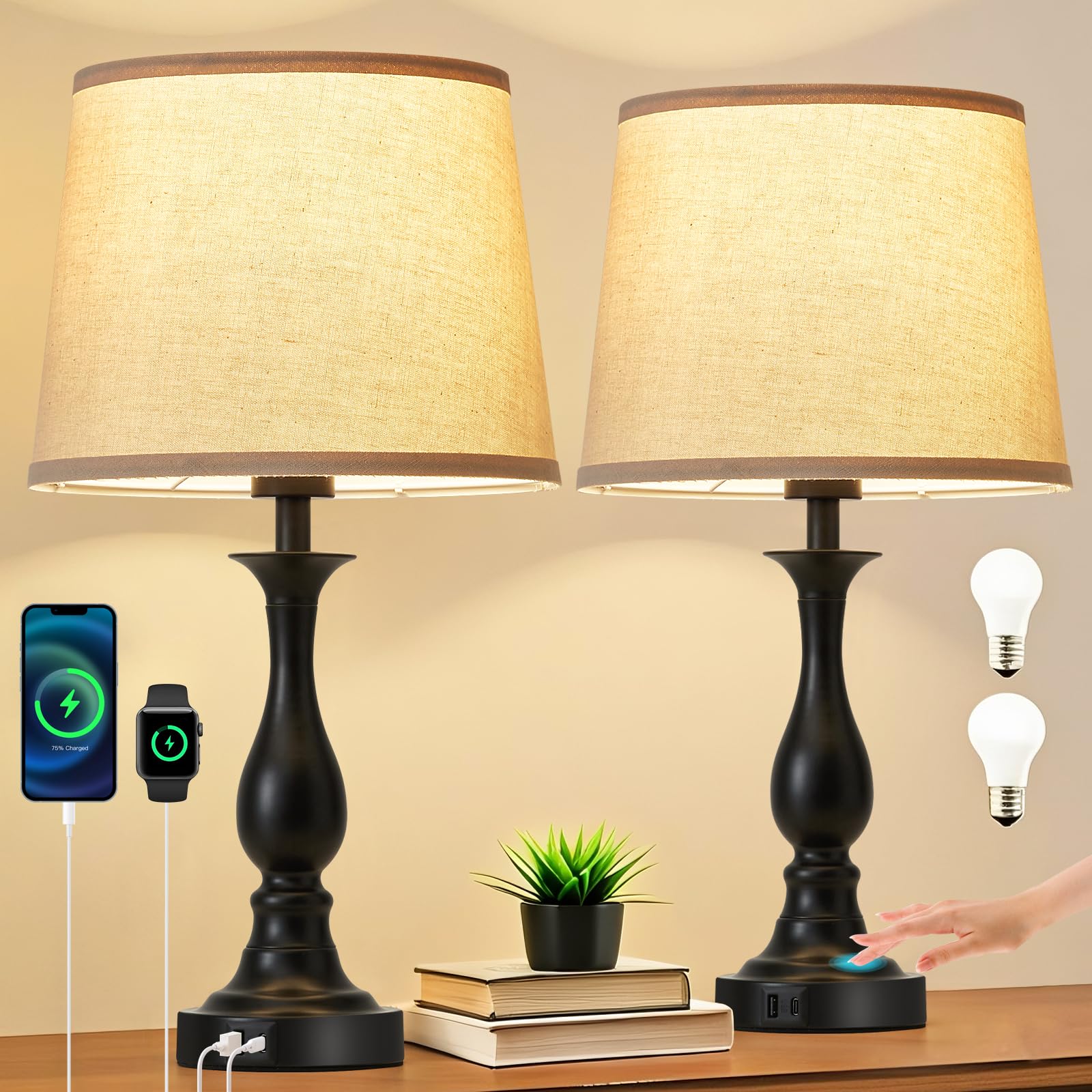 Lauag nightstand lighting that blends with various interiors.