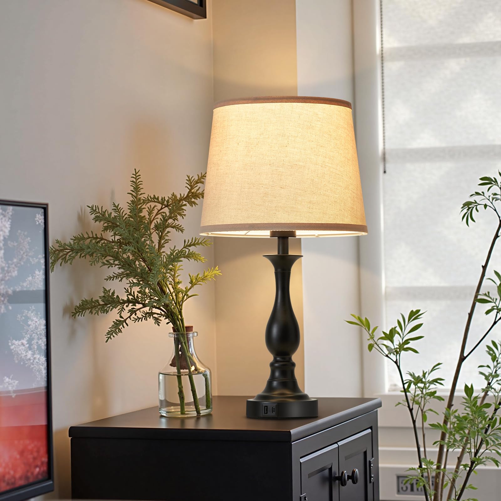 Lauag two-pack ready-to-use lighting with LED bulbs included.