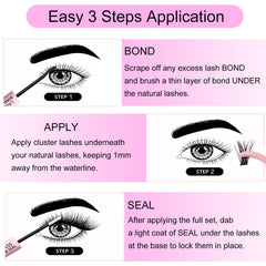 LAUBESS all-day wear test on lashes highlights durable hold.