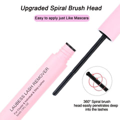 LAUBESS LASH remover at-home extensions kit, gentle on sensitive eyes.