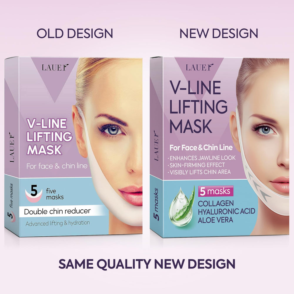 LAUER COSMETIC contoured jawline-enhancer mask supports defined features.
