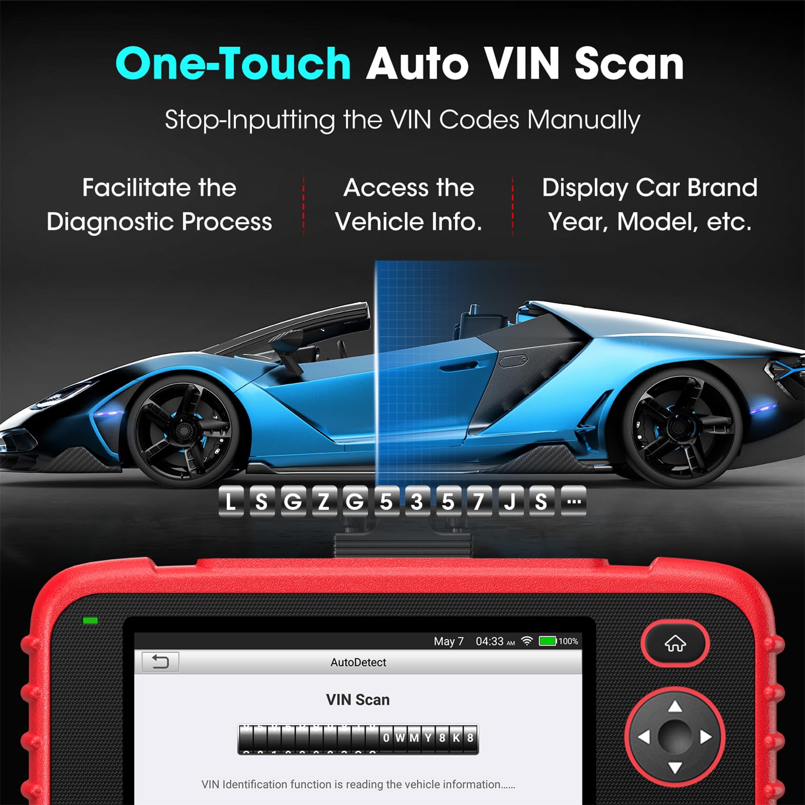 LAUNCH CRP123X Elite X431 TPMS tool compatibility for tire monitoring
