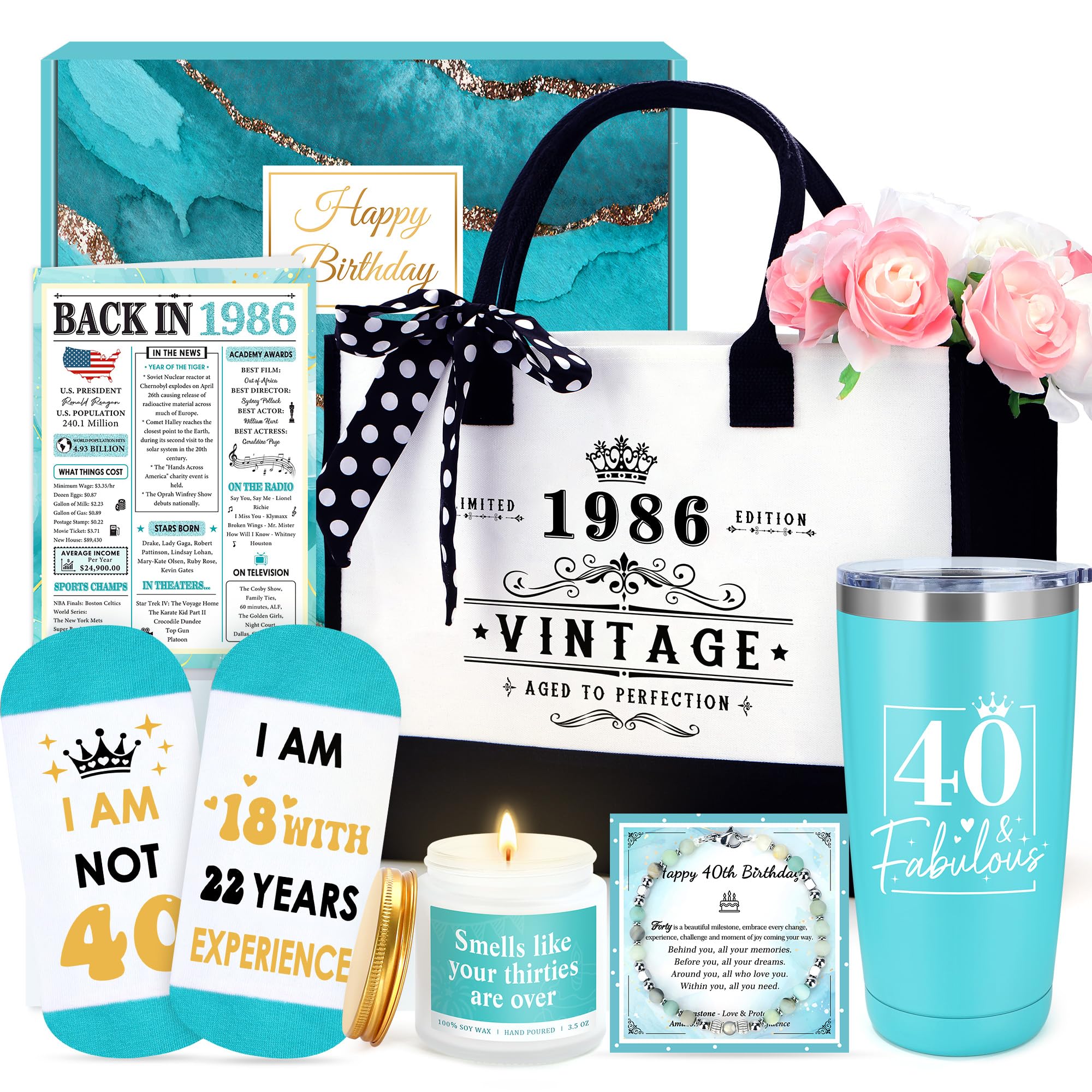 Launrada 40th tote bag for daily errands and stylish celebration.