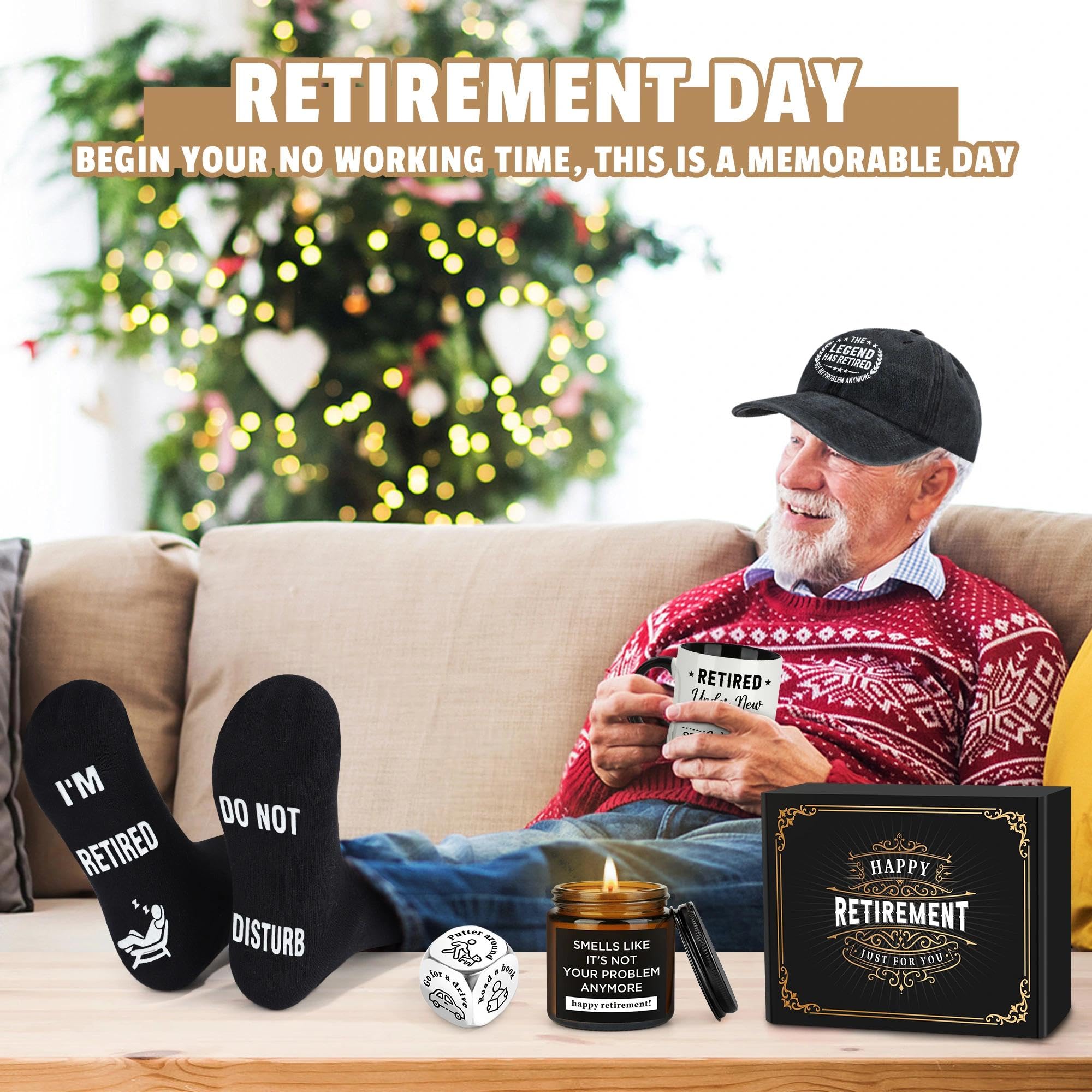 Launrada gift set scene showcasing six retirement items
