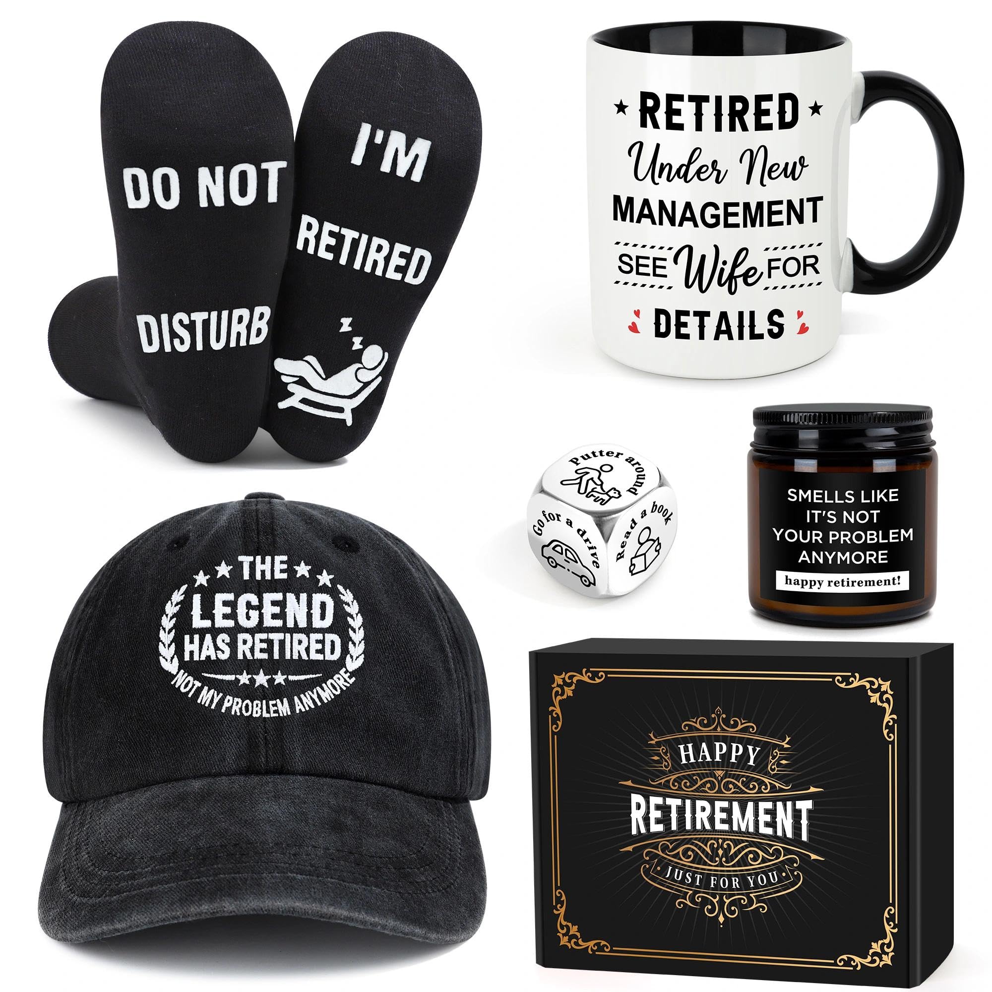 Launrada retirement mug for daily coffee with a playful phrase