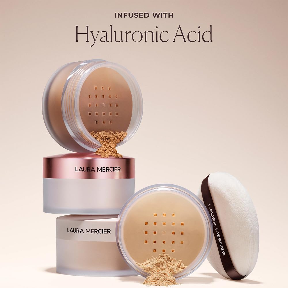 Laura Mercier silica-based powder smooths pores and texture for a refined finish