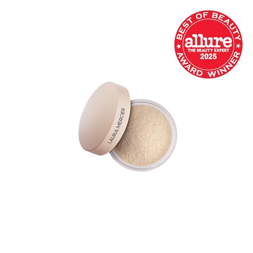 Laura Mercier translucent mini setting powder in compact for travel-friendly makeup hold