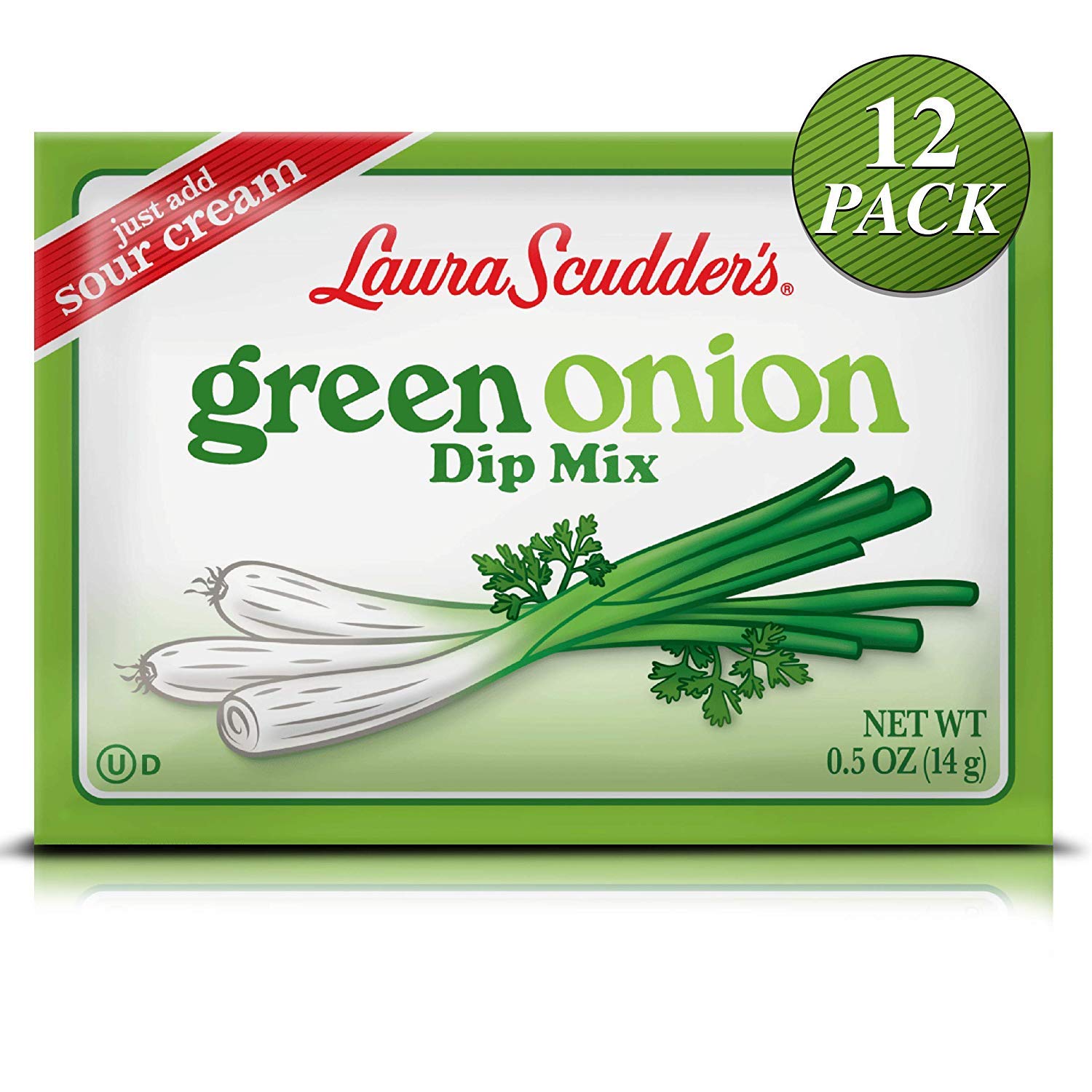 Laura Scudder's Green Onion Dip Mix close-up on texture for easy seasoning prep
