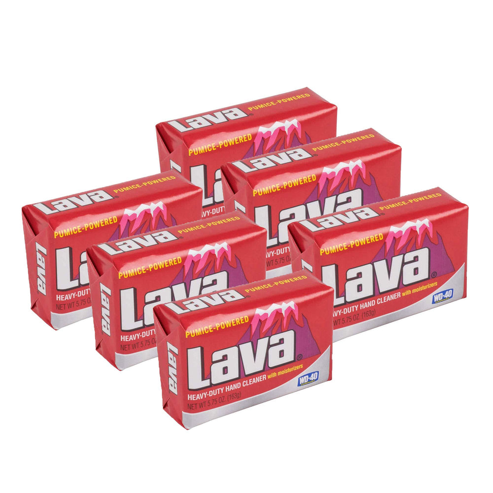 Lava 10185 pumice bar six-pack for heavy-duty hand cleaning and moisturization