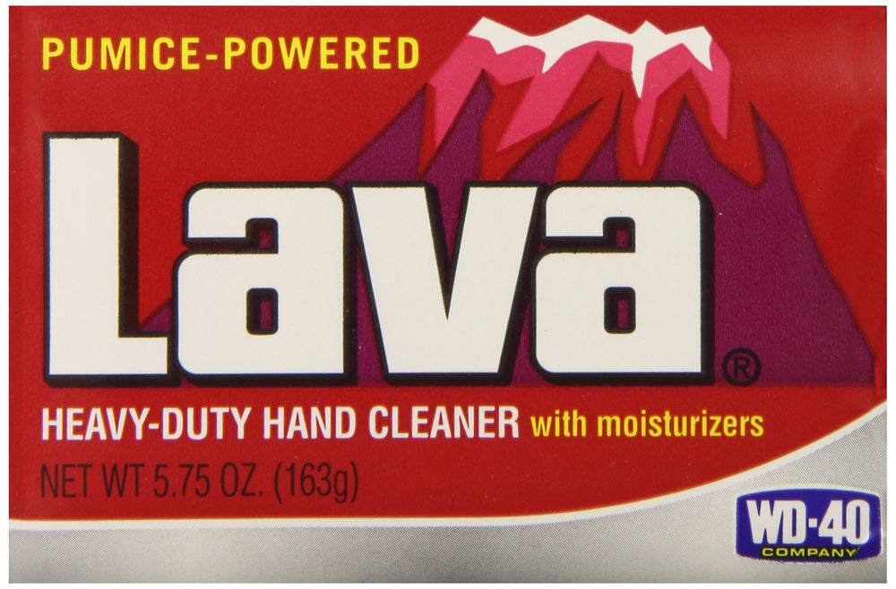 Lava Heavy Duty Hand Cleaner bar with pumice cleans tough grime and residues.
