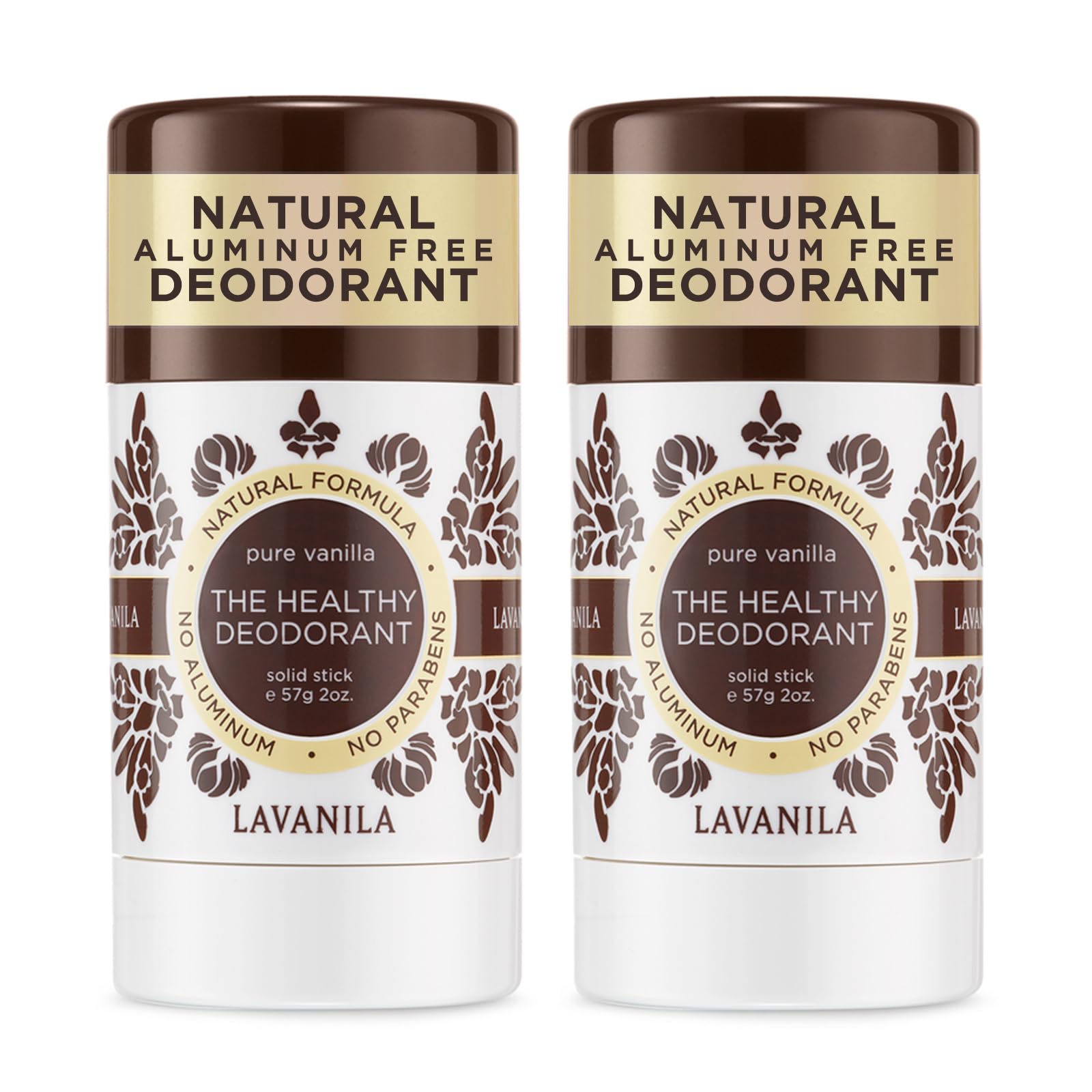 Lavanila Pure Vanilla deodorant pack 2oz for daily odor protection
