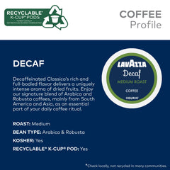 Lavazza Arabica beans close-up, premium origin notes contributing to depth.