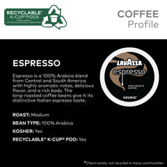 Lavazza Arabica espresso blend pods offering full-bodied flavor