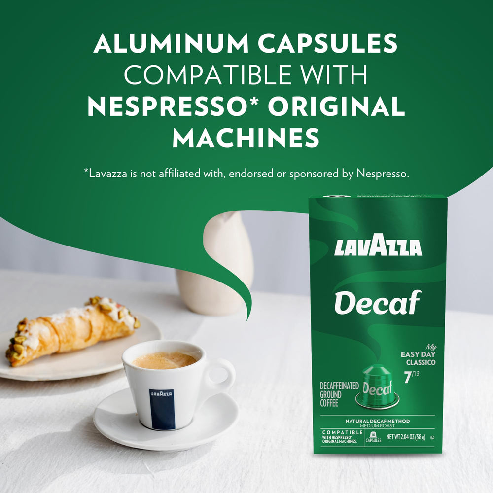 Lavazza Arabica Robusta beans mix in DEK blend