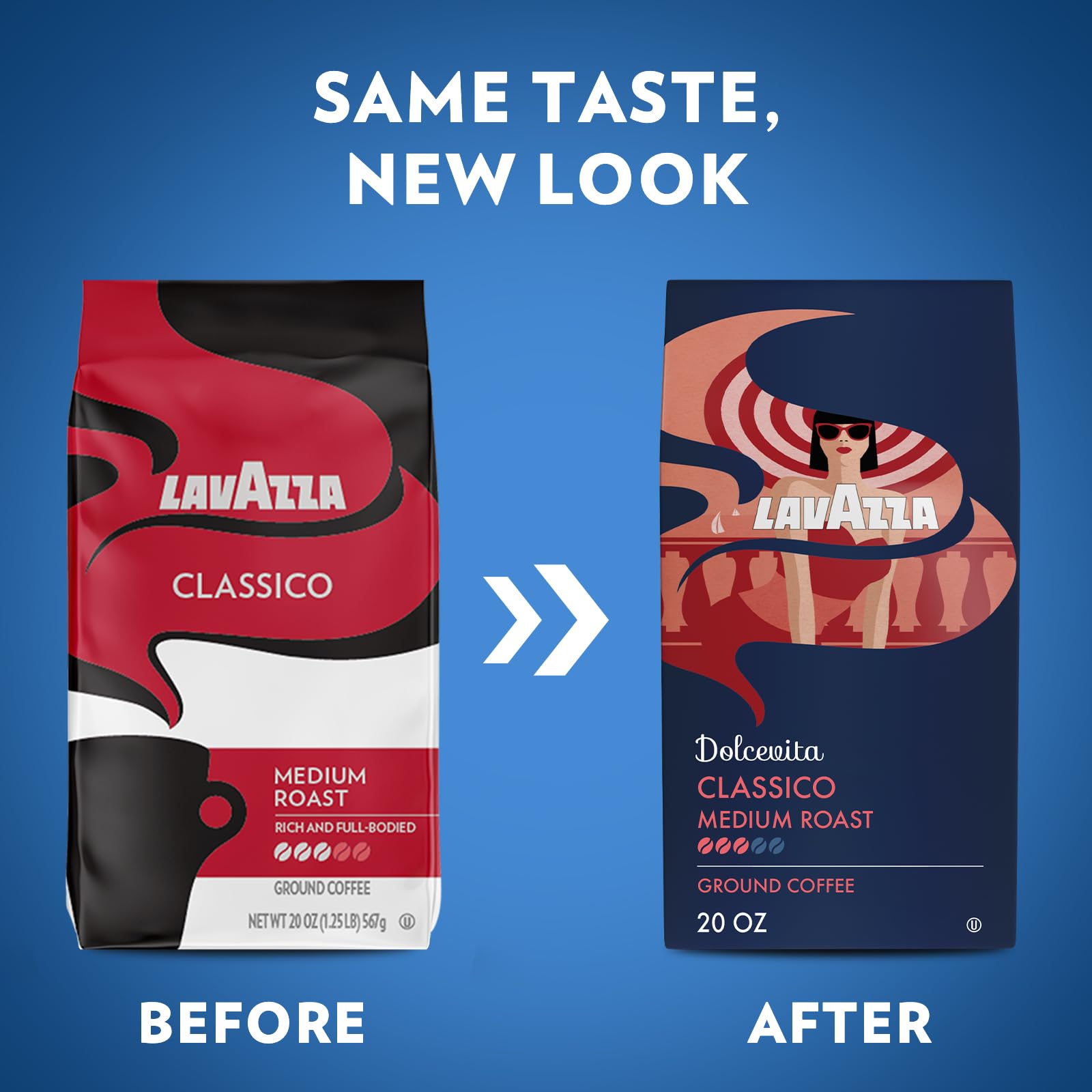 Lavazza Classico drip coffee filter in action for mornings.