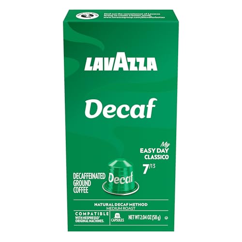 Lavazza Espresso Maestro DEK capsules in box showing 60-count bundle