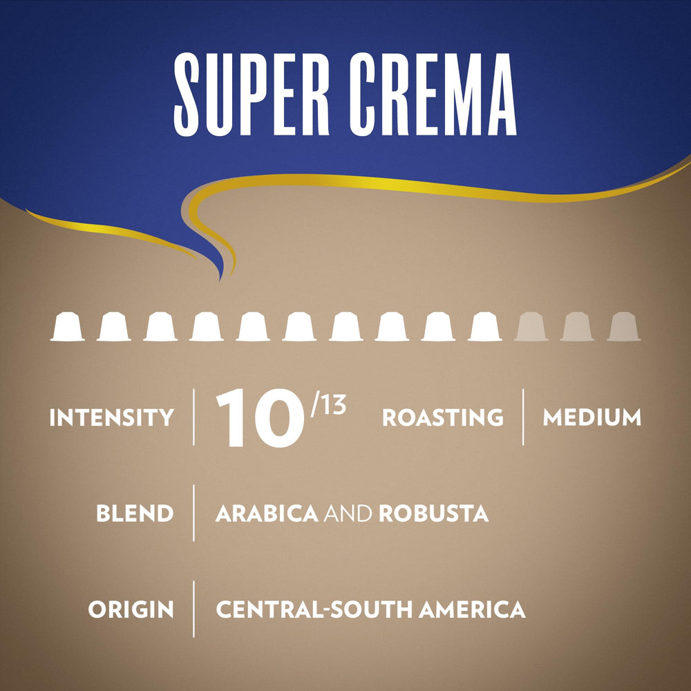 Lavazza Espresso Maestro Intenso capsules delivering a rich, full-bodied profile with wood and spice notes.