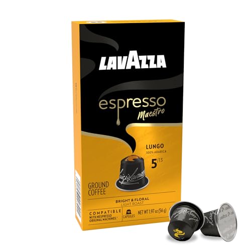 Close-up of aluminum Lavazza capsule highlighting durable build and freshness