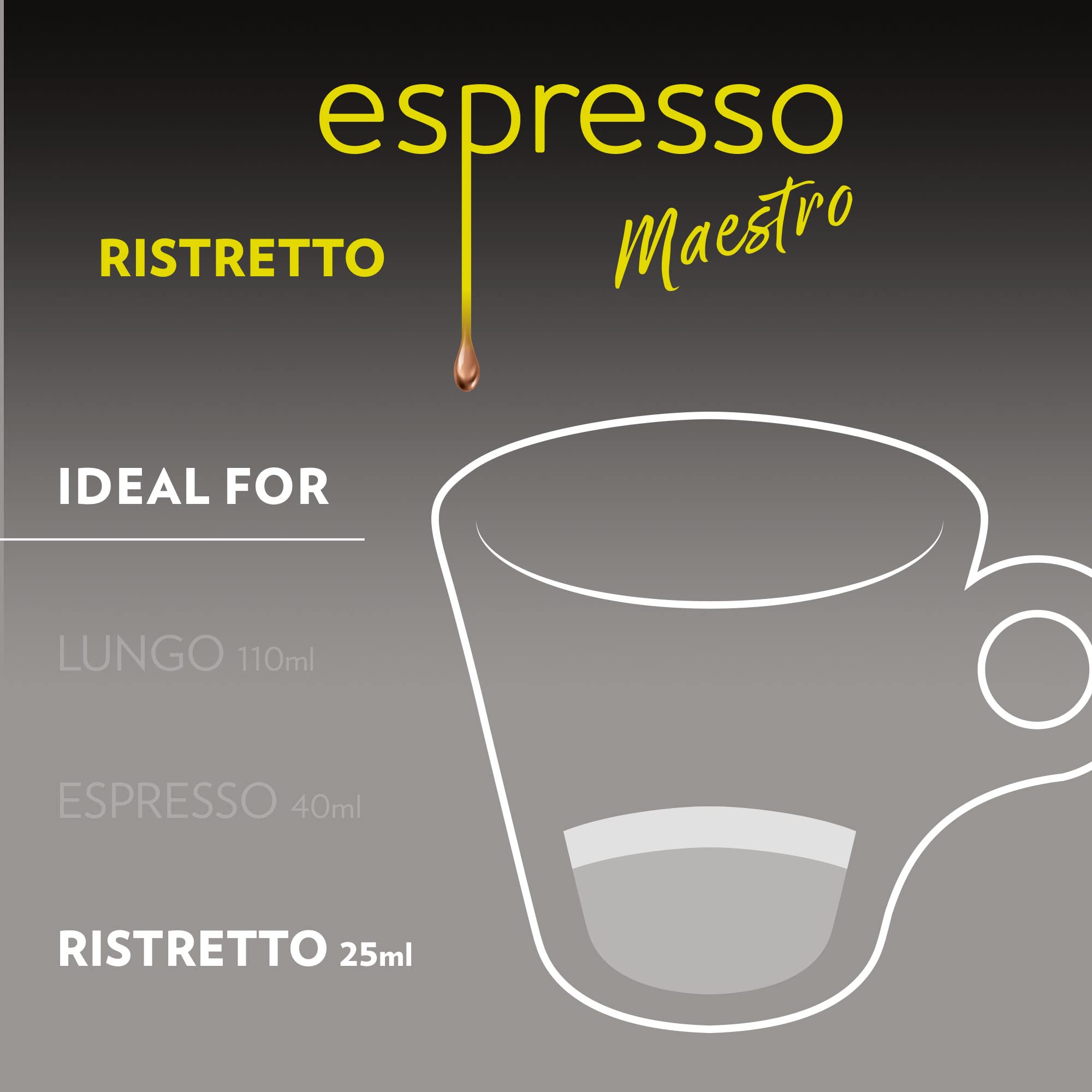 Countertop display emphasizes easy access to Lavazza Maestro Ristretto for quick mornings.