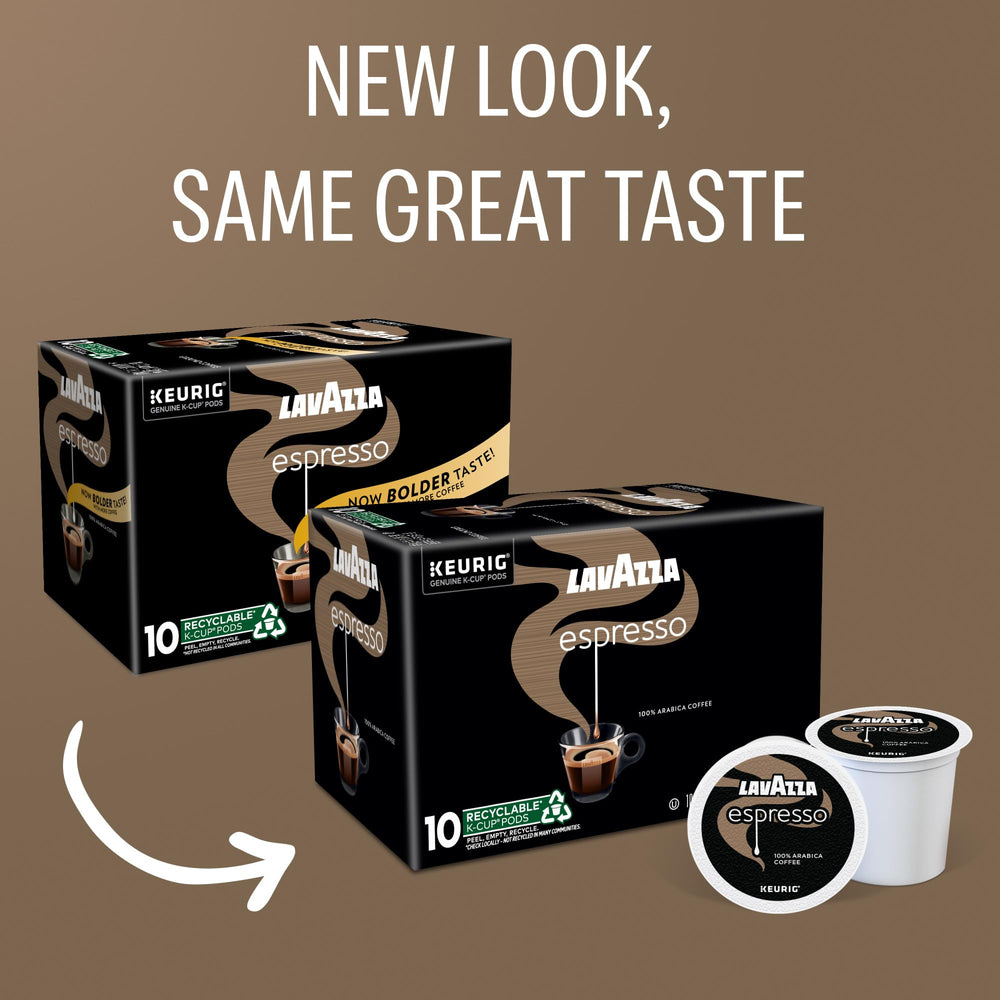 Aroma close-up of Lavazza Espresso beans