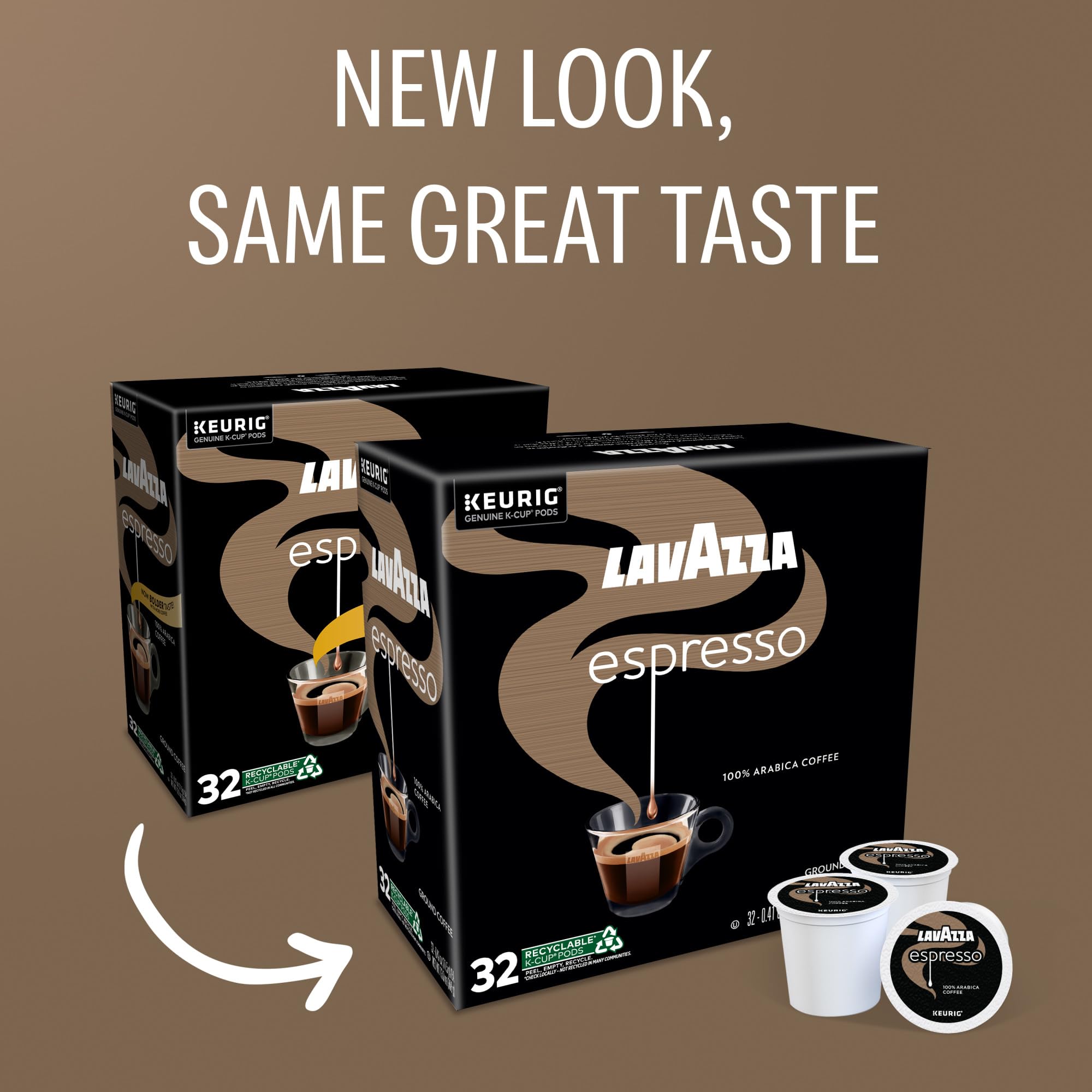 Lavazza Espresso single-serve coffee pods deliver rich aroma