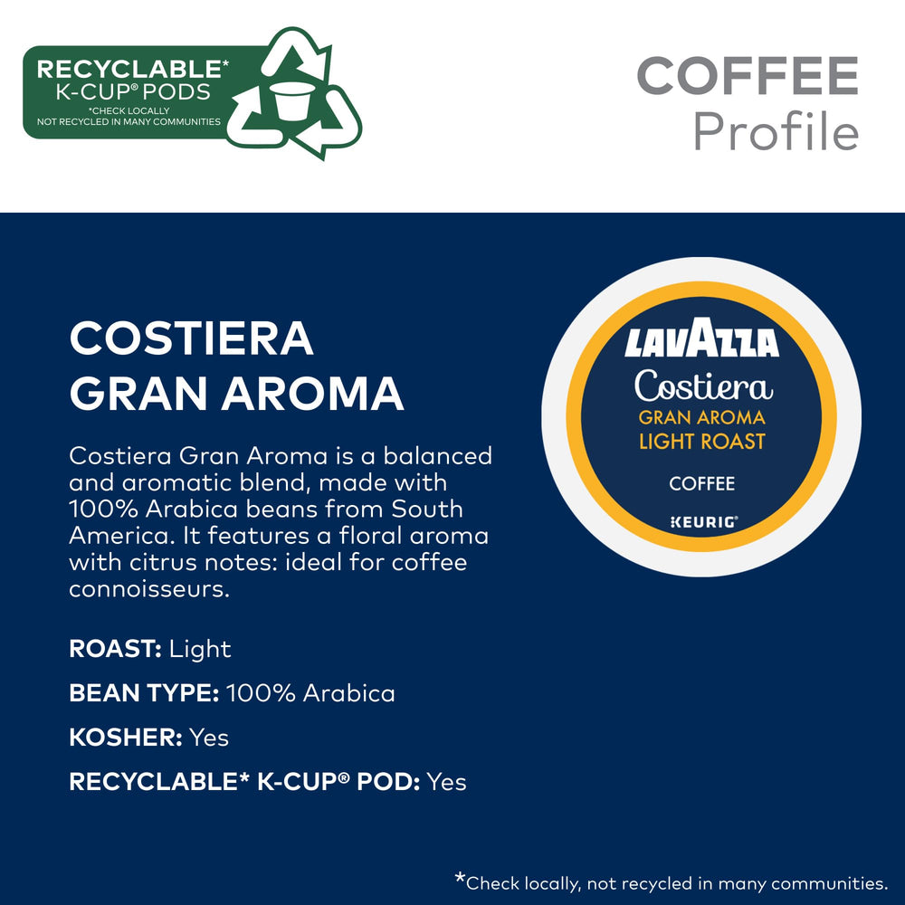 Lavazza House Blend K-Cup pod delivering versatile, everyday coffee.