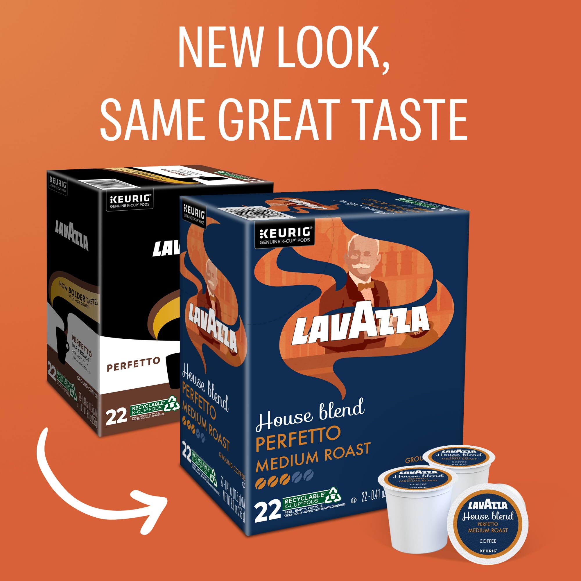 Lavazza House Blend Perfetto box back with 88-count detail for bulk coffee
