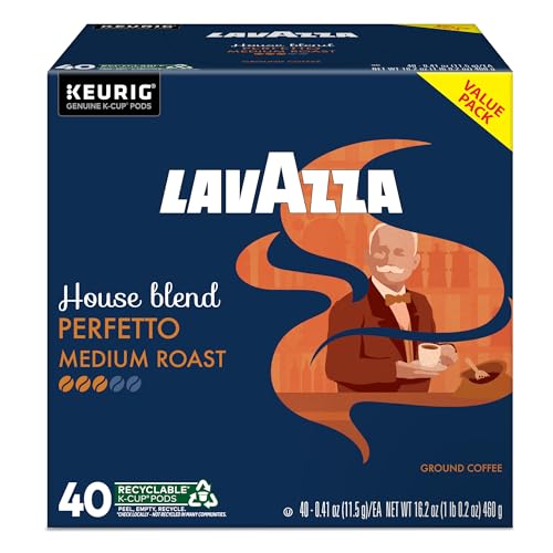 Lavazza Perfetto with espresso crema in a glass cup.