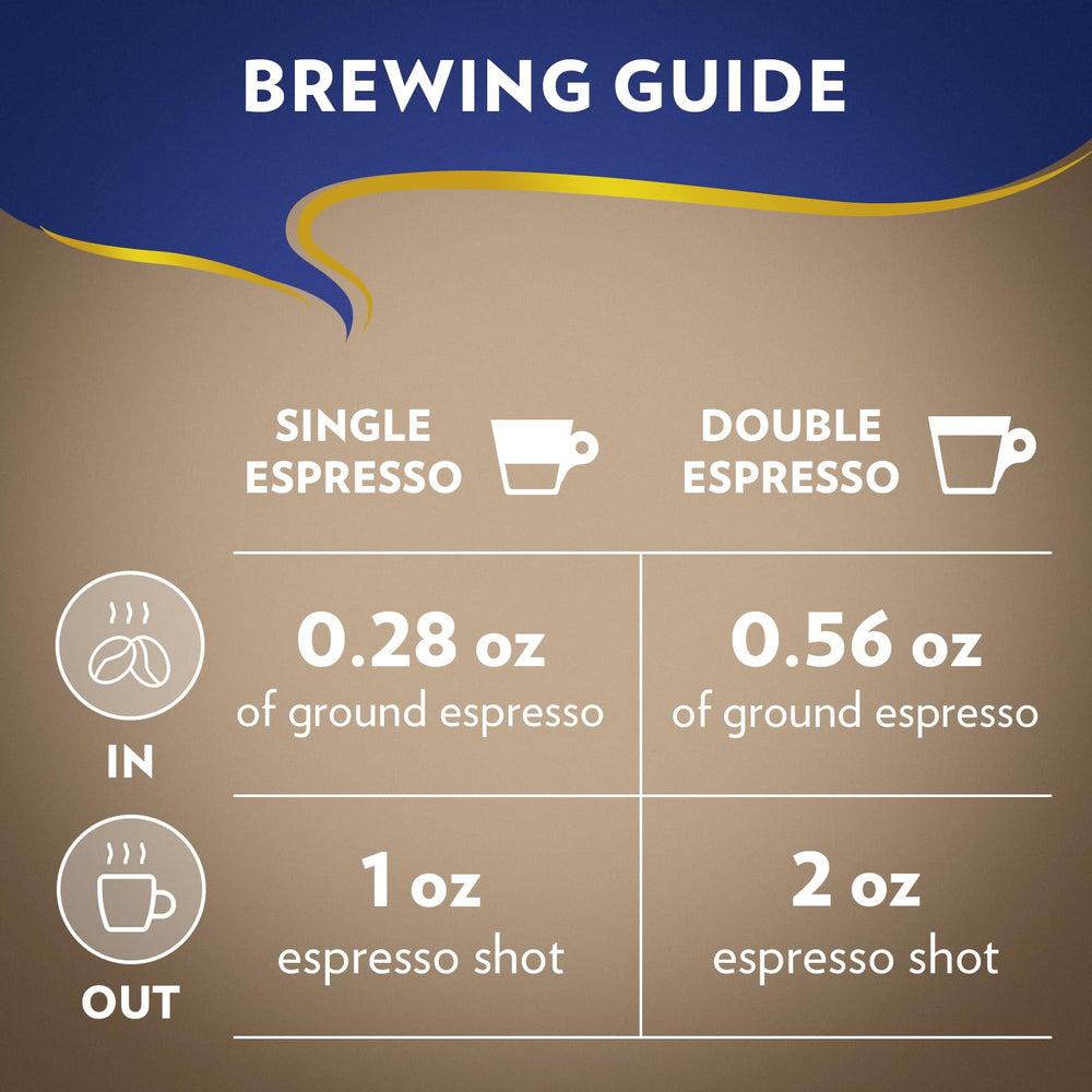 Lavazza Super Crema espresso shot in a cup highlighting creamy crema.