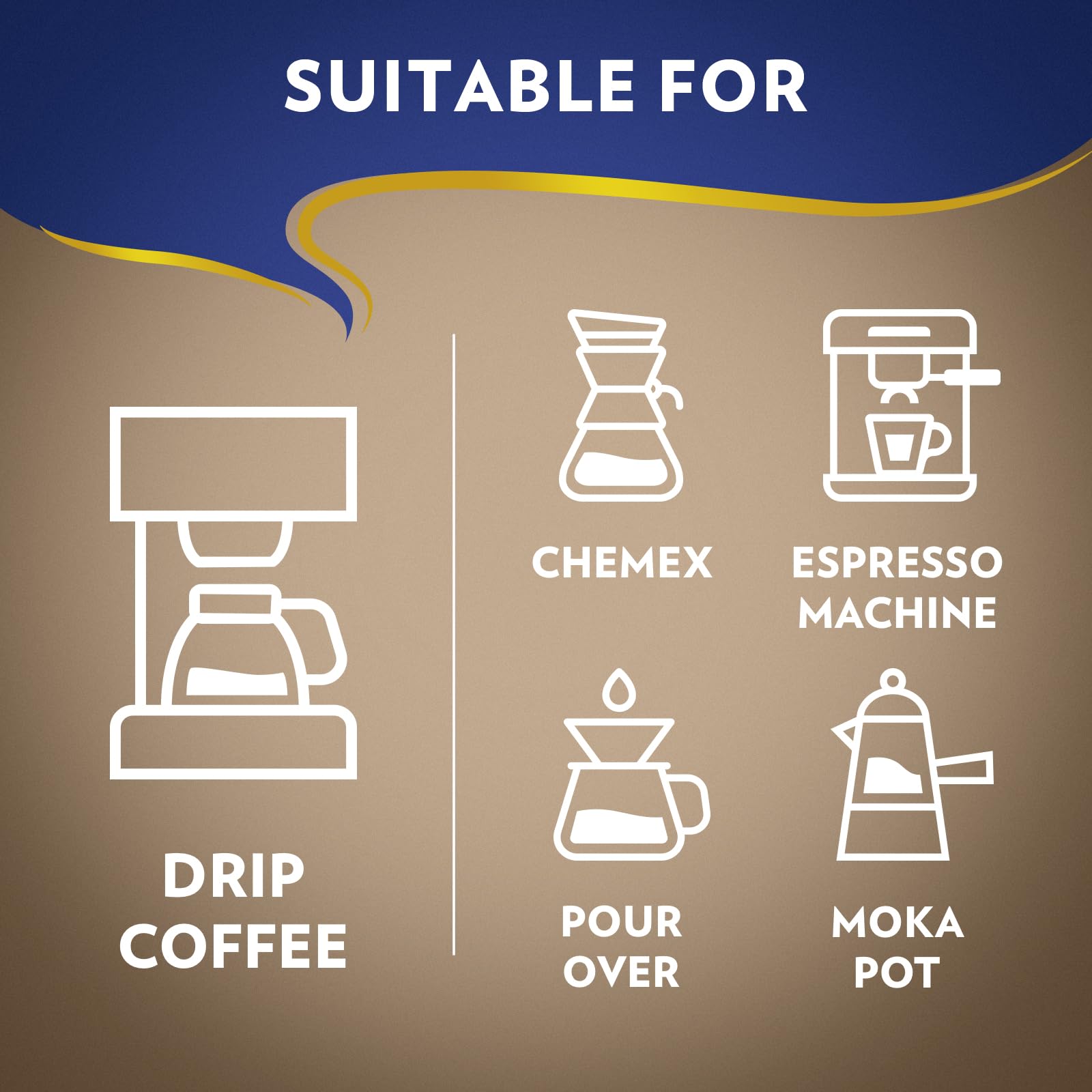Lavazza Super Crema moka pot setup demonstrates versatile brewing options