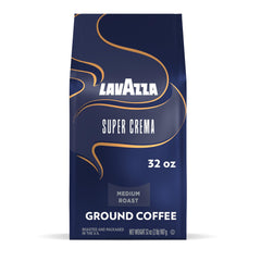 Lavazza Super Crema pack shot highlighting bold aroma and crema potential