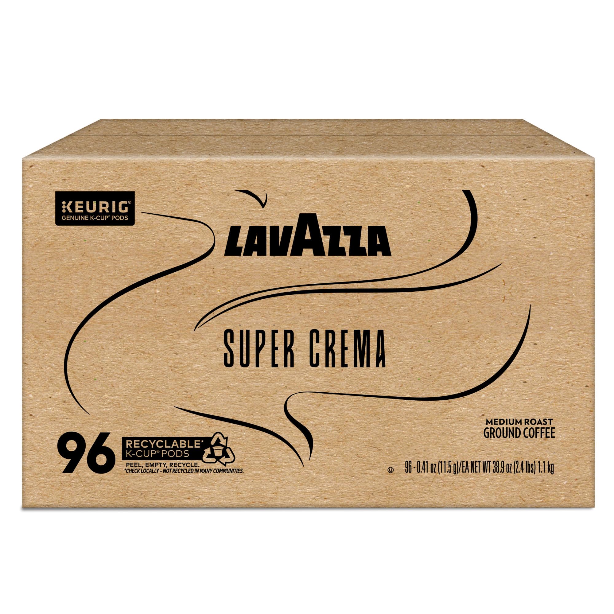 Lavazza Super Crema packaging design for premium coffee moments.