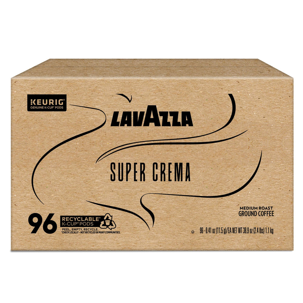 Lavazza Super Crema packaging design for premium coffee moments.