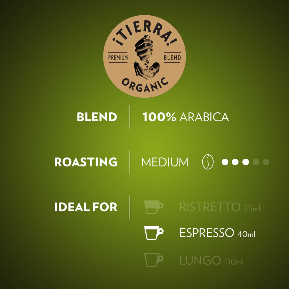 Lavazza Tierra Planet hand-picked origin beans.