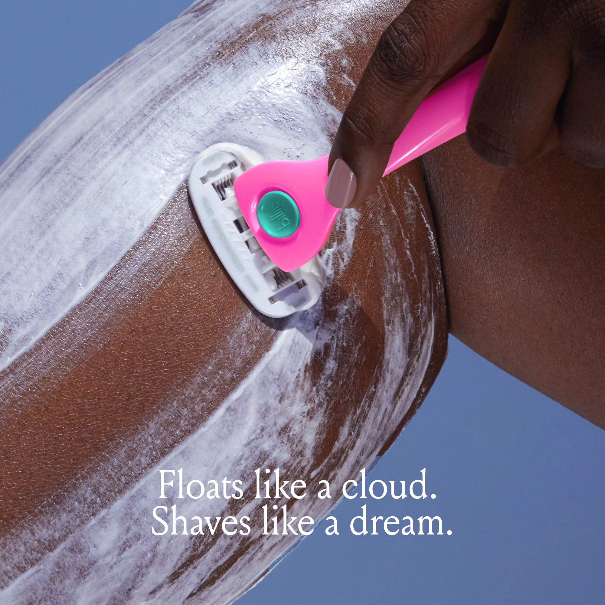 Lavender bergamot scent diffusion adds calming aroma to shaving routine.