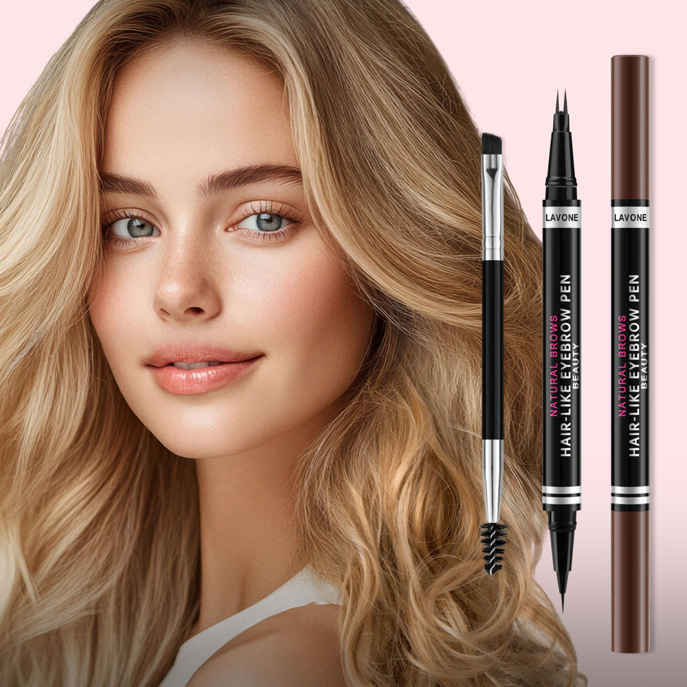 LAVONE dark brown shade swatch for natural brow match.