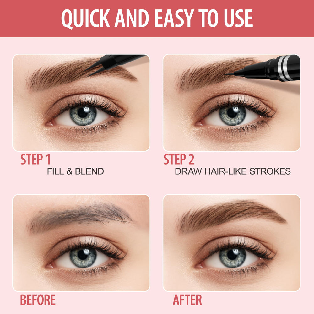 LAVONE long-lasting brow pen for all-day wear.