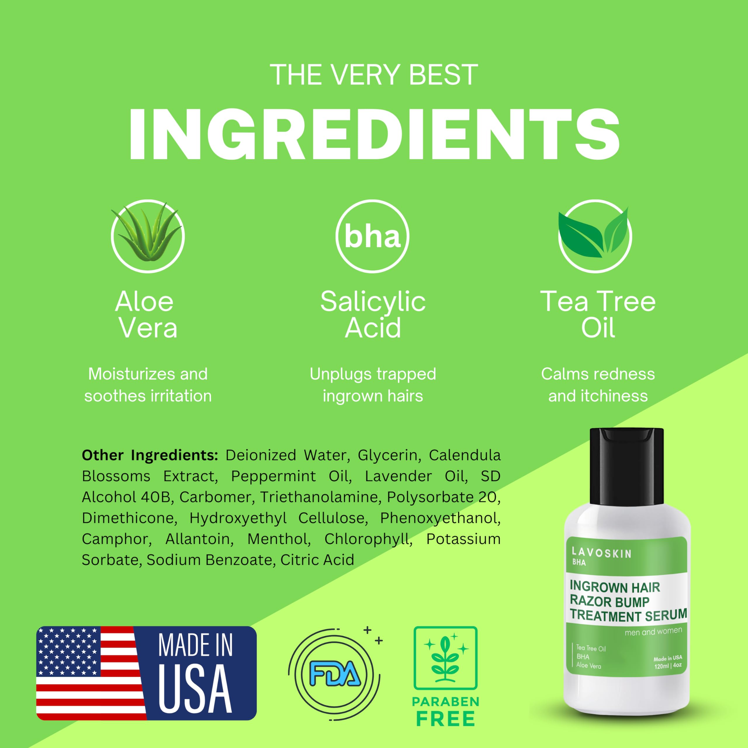 After-use Lavoskin Tea Tree Gel leaves skin calm