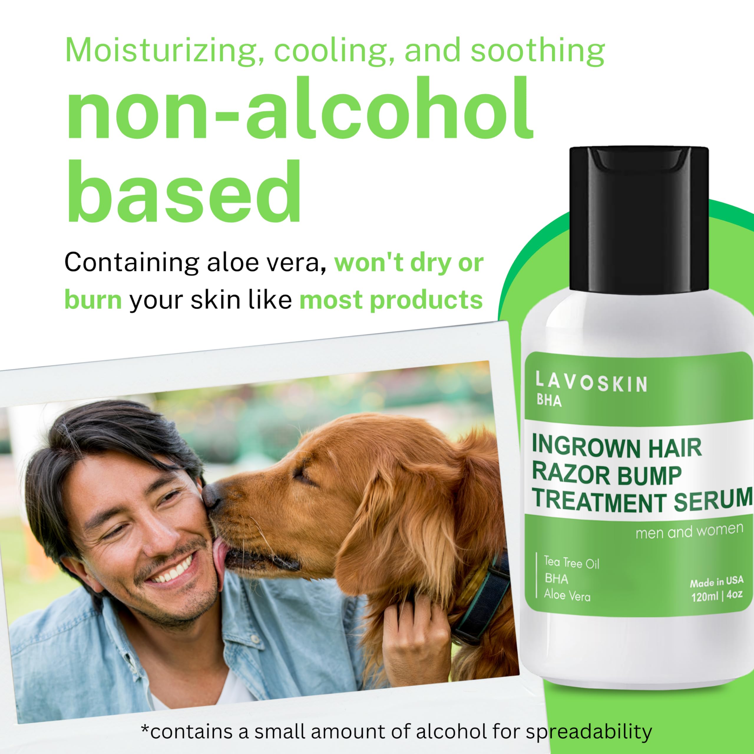 Packaging display of Lavoskin Tea Tree Gel for post-removal care