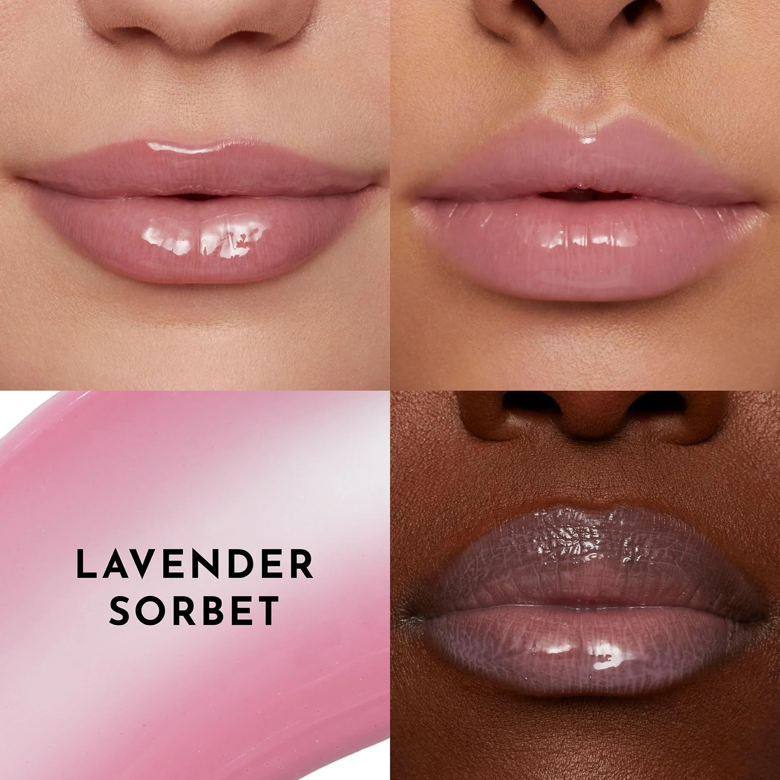 LAWLESS Forget The Filler gloss layered with lipstick enhances color and shine