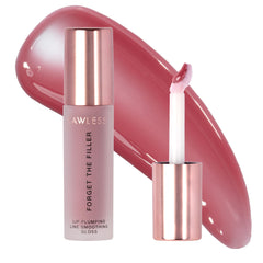 lawless forget the filler gloss velvet pink application shows instant shine and smooth lips