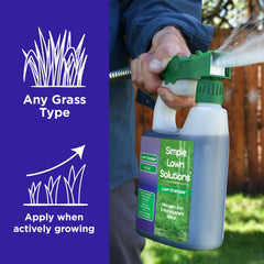 Lawn Energizer application demonstrates fast nutrient delivery to grass.