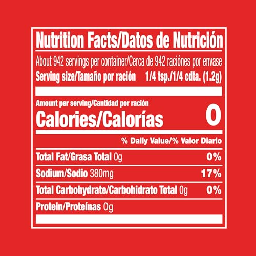 Lawry's salt label close-up highlighting reduced sodium claim for shoppers.